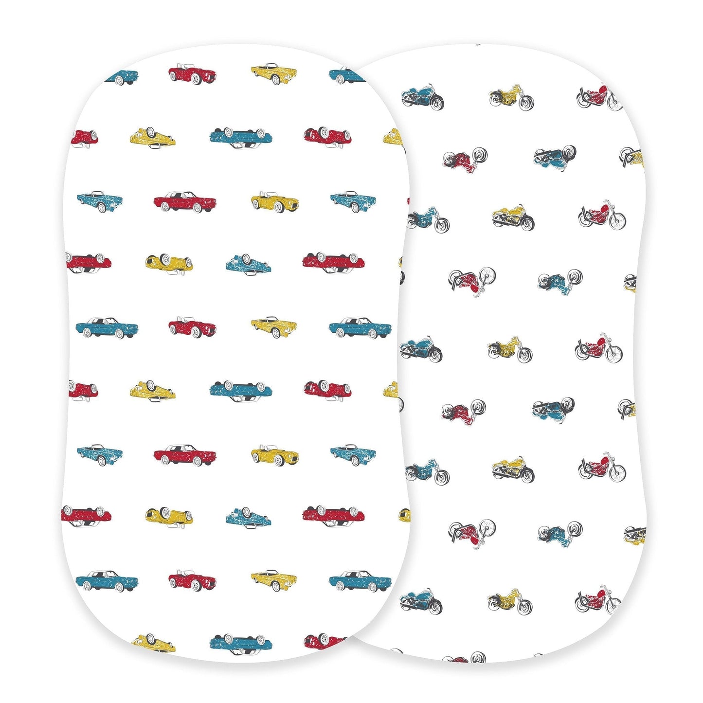 Vintage Muscle Cars and Vintage Motorcycles Bamboo Changing Pad Cover Bassinet Sheets Newcastle Classics