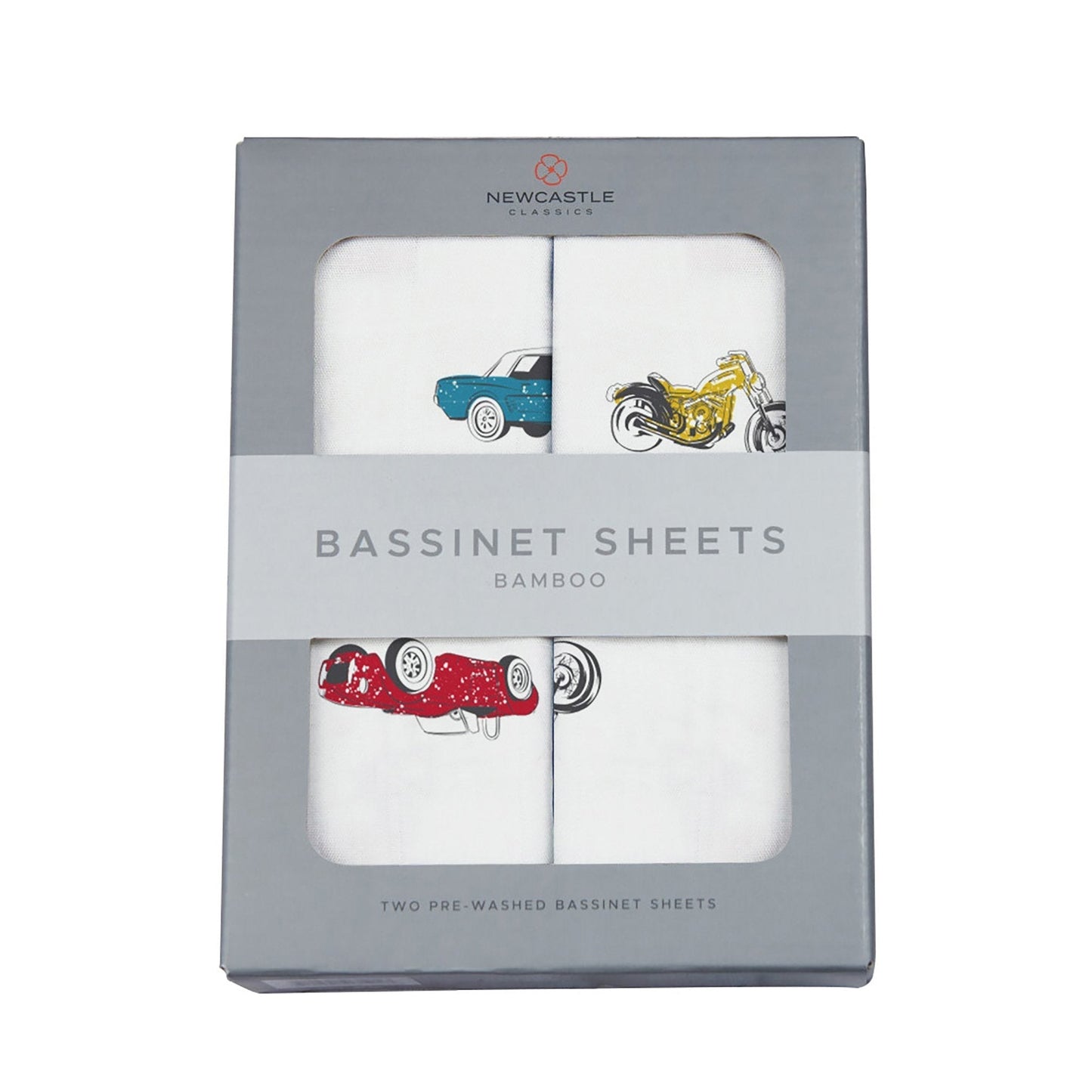 Vintage Muscle Cars and Vintage Motorcycles Bamboo Changing Pad Cover Bassinet Sheets Newcastle Classics