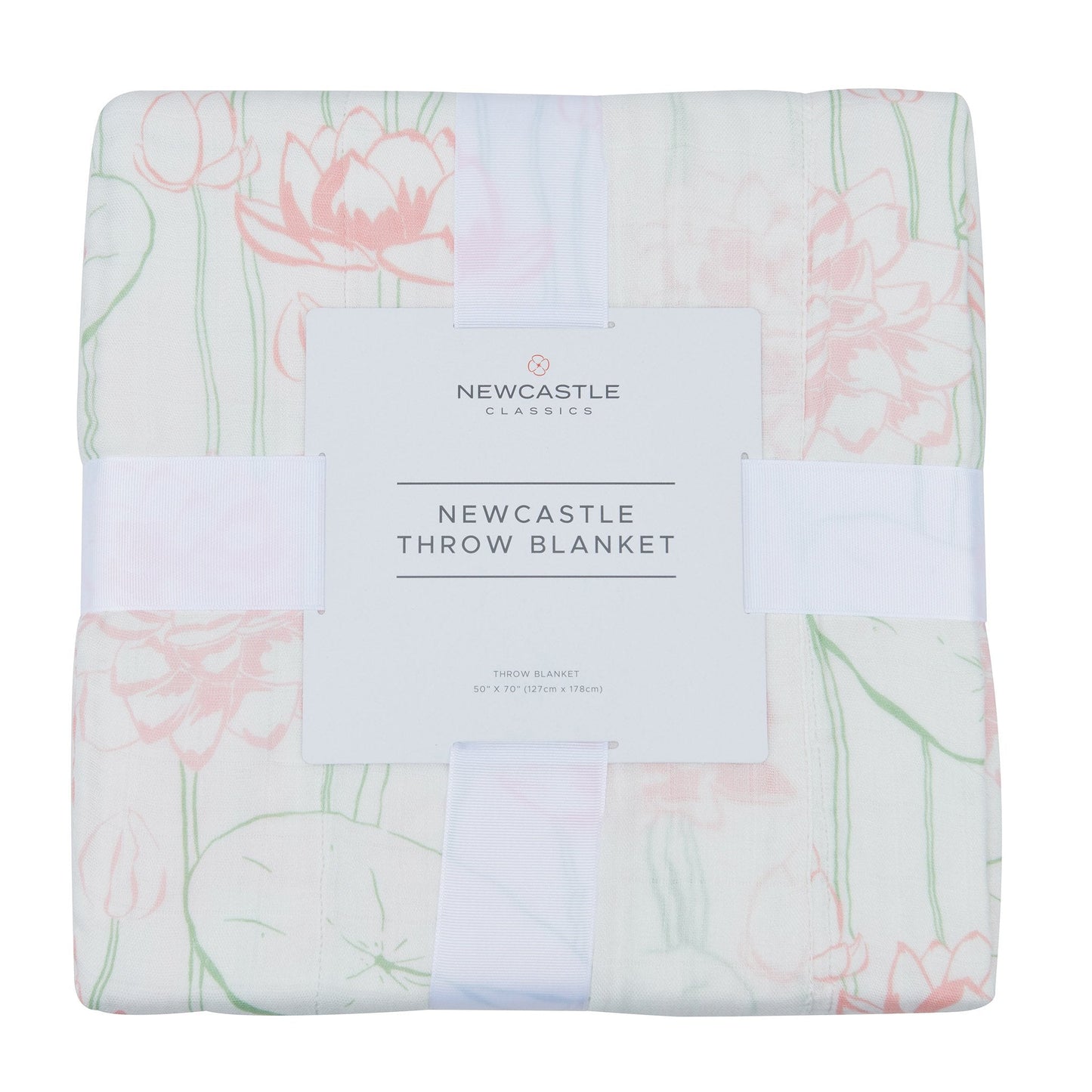 Water Lily Bamboo Throw Blanket 100 Percent Soft Thermal Regulating Fabric 50 X 70 Inches Newcastle Classics