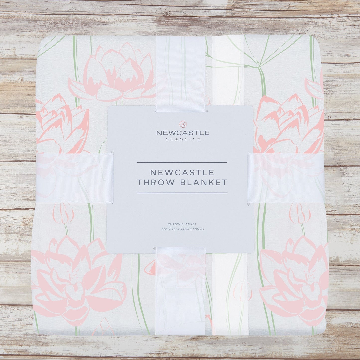 Water Lily Bamboo Throw Blanket 100 Percent Soft Thermal Regulating Fabric 50 X 70 Inches Newcastle Classics