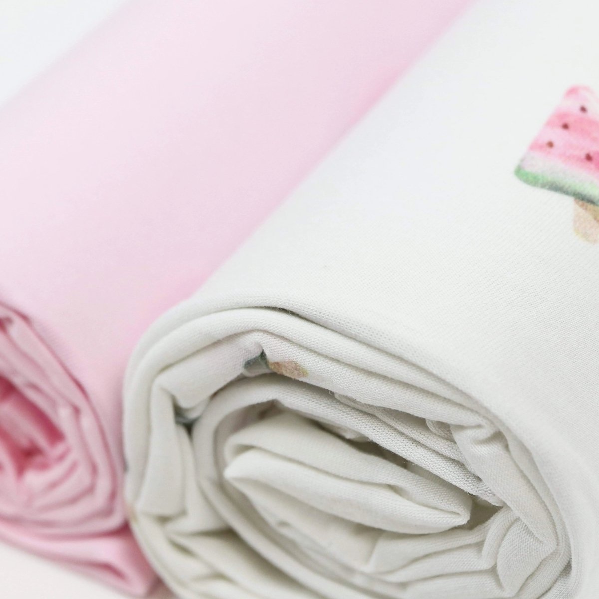 Watermelon Popsicle Swaddle Blanket and Pink 2 Pack.