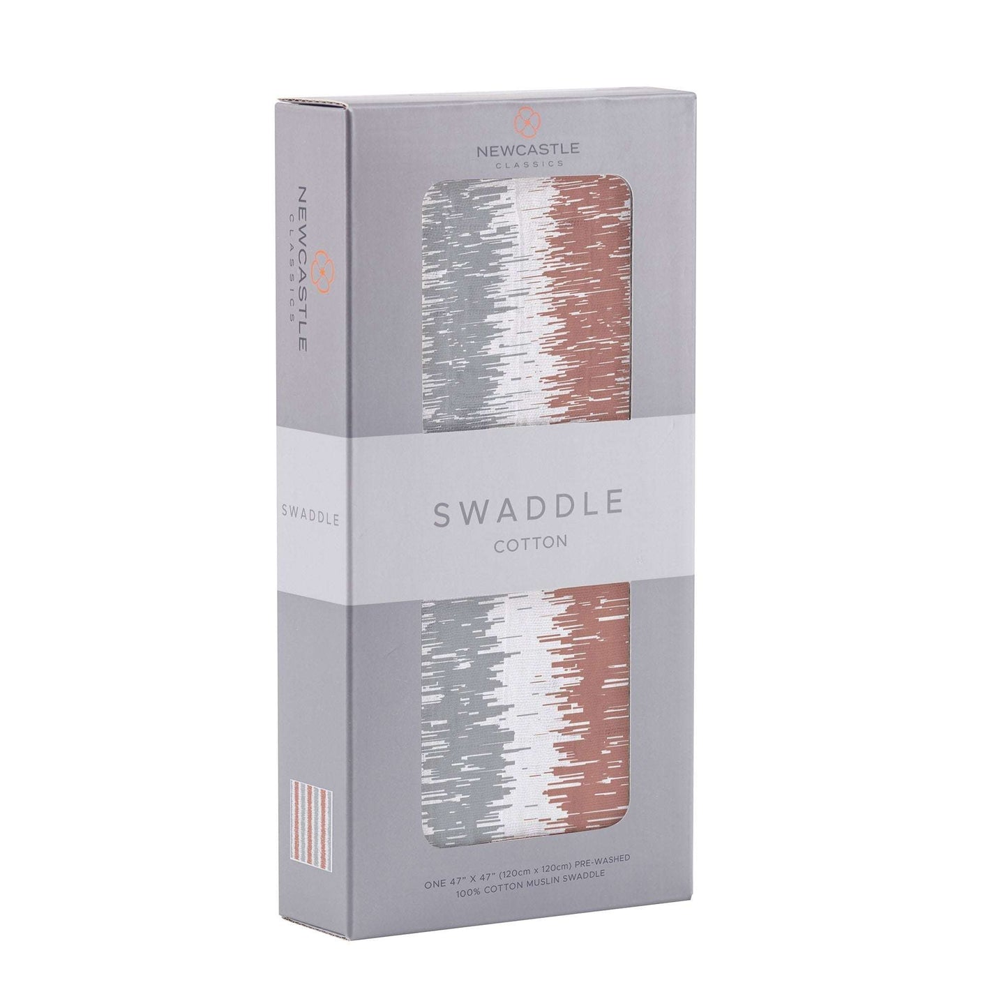 Western Stripe Muslin Swaddle Blanket Made from 100 Percent Natural Cotton Newcastle Classics