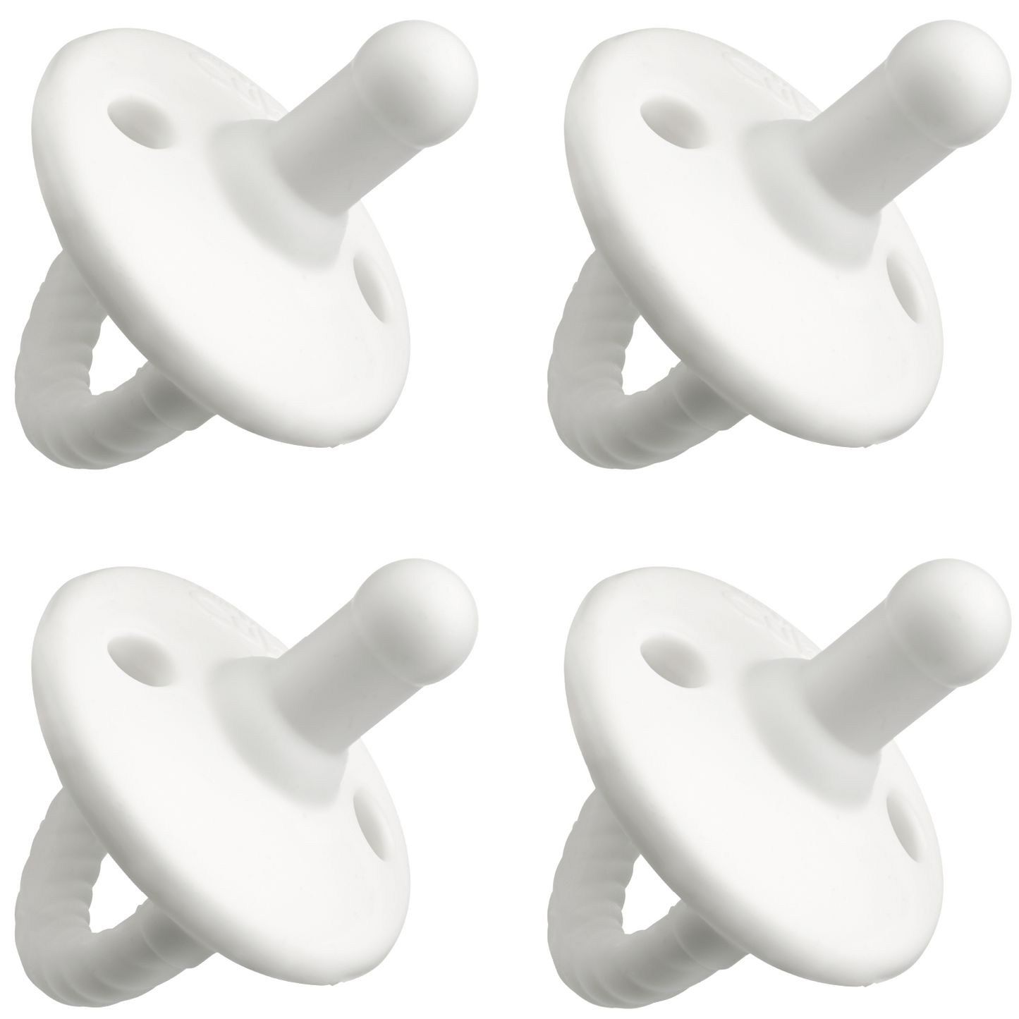 Pacifiers White 4 Pack Silicone BPA Free Baby Safe Comfy Cubs Everetts Place: Online Boutique 12.99