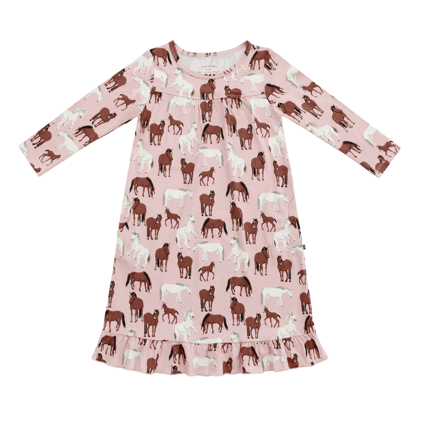 Sweet Bamboo Wild Horses Boho Tea Length Dress For Girls Sweet Bamboo Everetts Place: Online Boutique