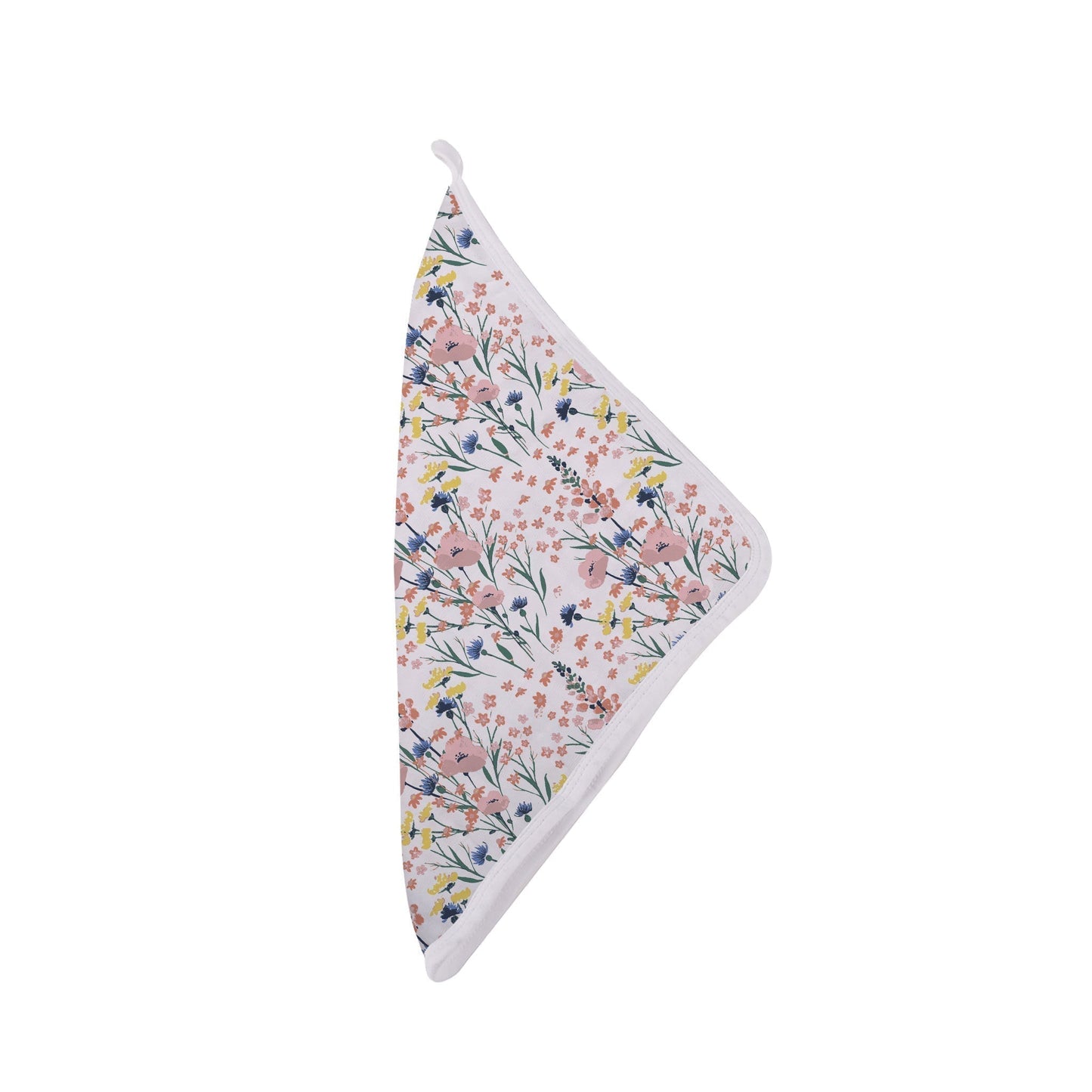 Wildflowers Bamboo Washcloth Set of Three Colorful Prints Quick Drying Loop 12 x 12 Inches Newcastle Classics