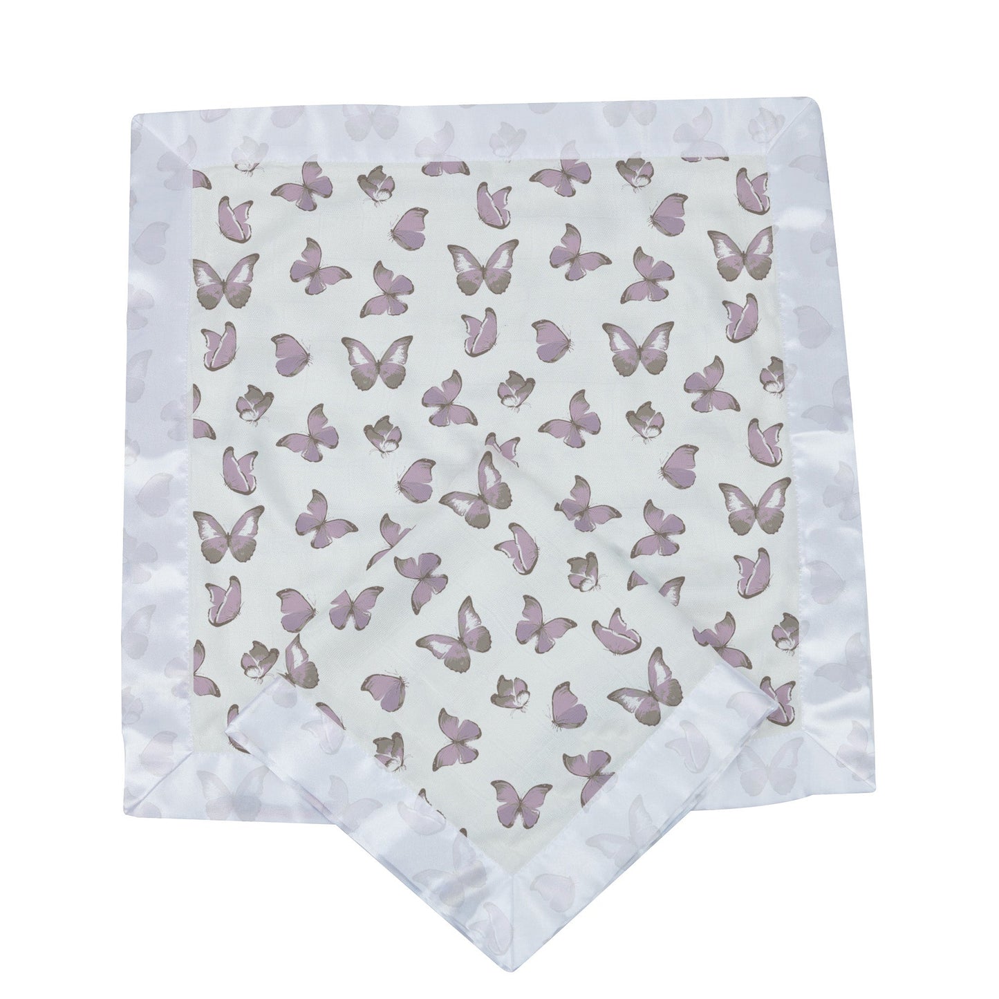 Winsome Butterflies Cotton Muslin Security Baby Blankie Twin Pack Newcastle Classics