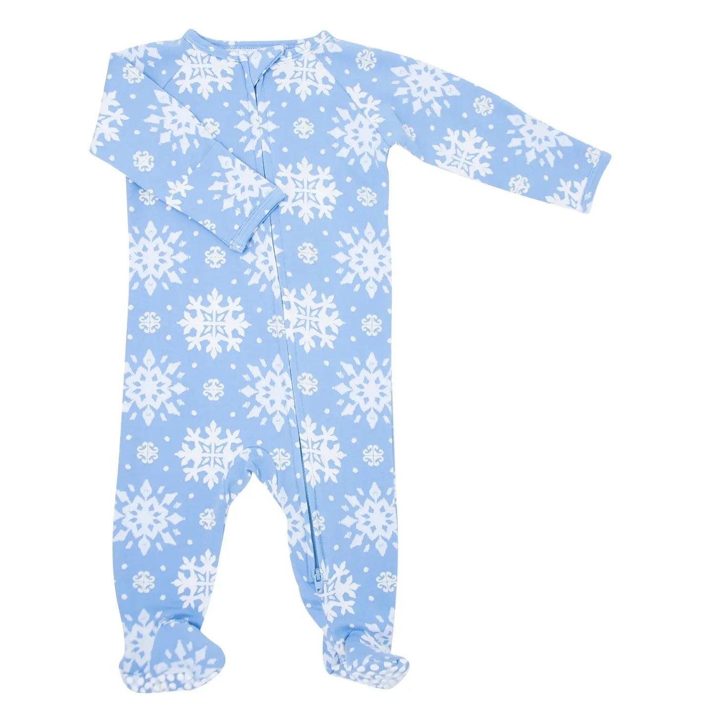 Zipper Footie With 2 Way Zip And Silicone Grips For Easy Changing Sweet Bamboo