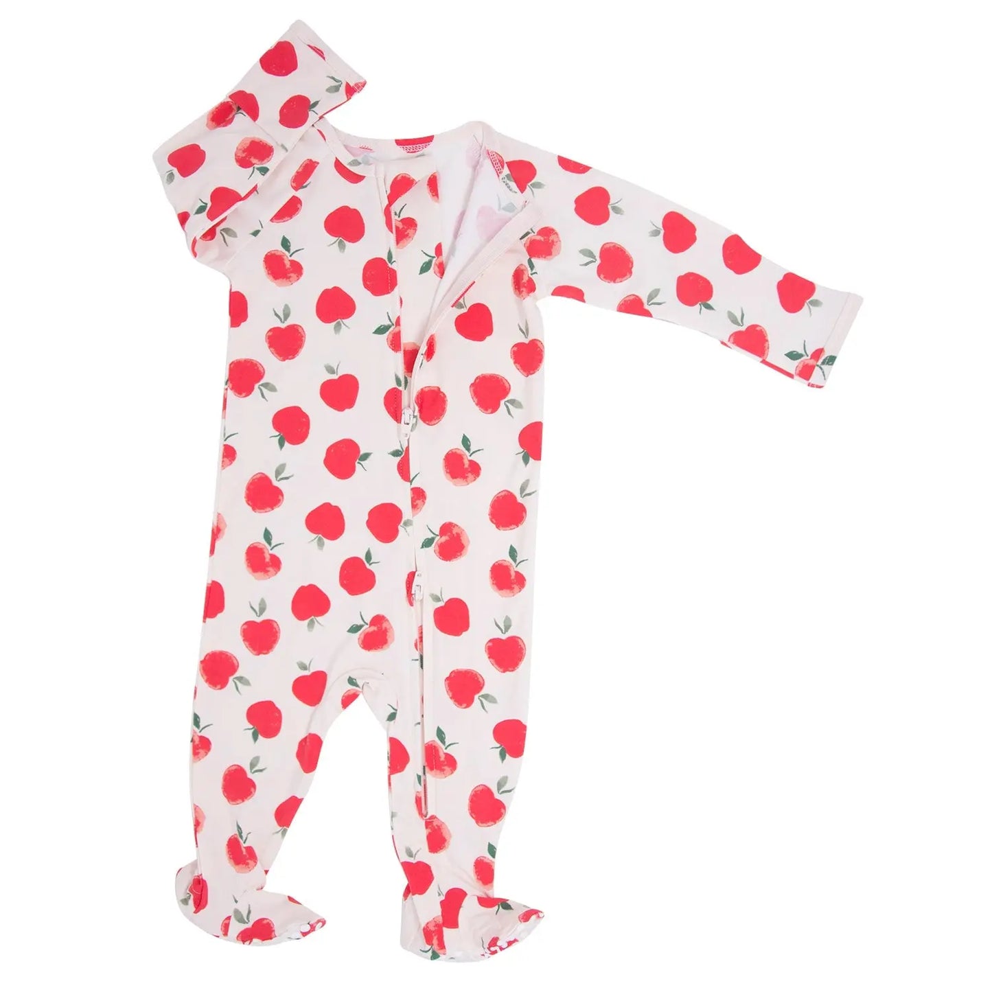 Zipper Footie with 2 Way Zipper and Silicone Grips for Easy Changing Sweet Bamboo