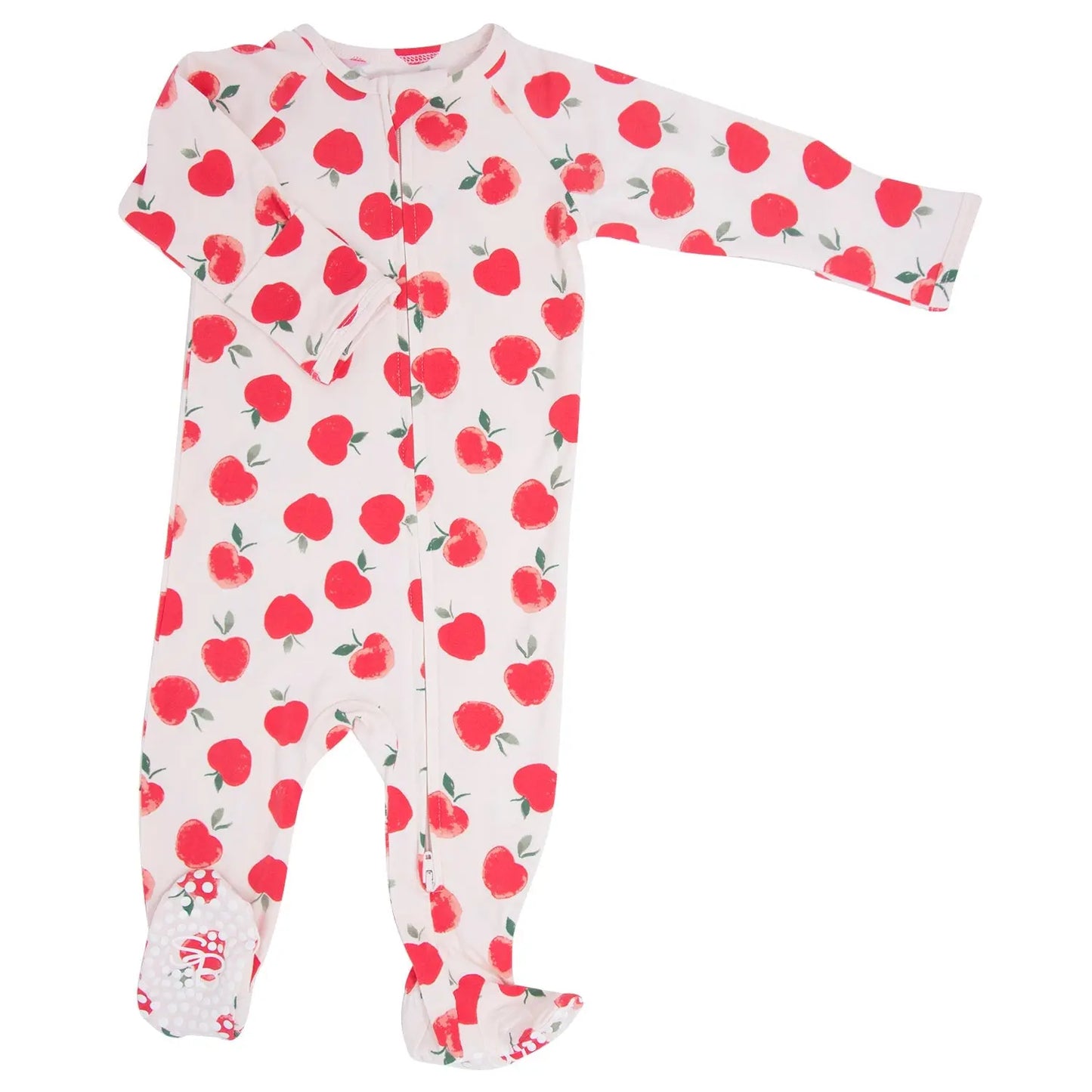 Zipper Footie with 2 Way Zipper and Silicone Grips for Easy Changing Sweet Bamboo