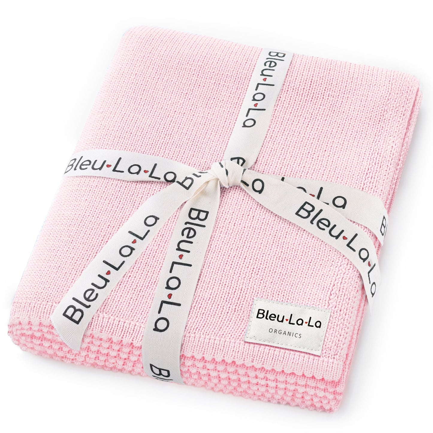 100 Percent Cotton Organic Luxe Baby Blanket Bleu La La