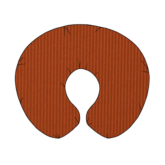 Rust Ribbed Nursing Pillow Cover For Feeding And Tummy Time Little Mae & Co Everetts Place: Online Boutique