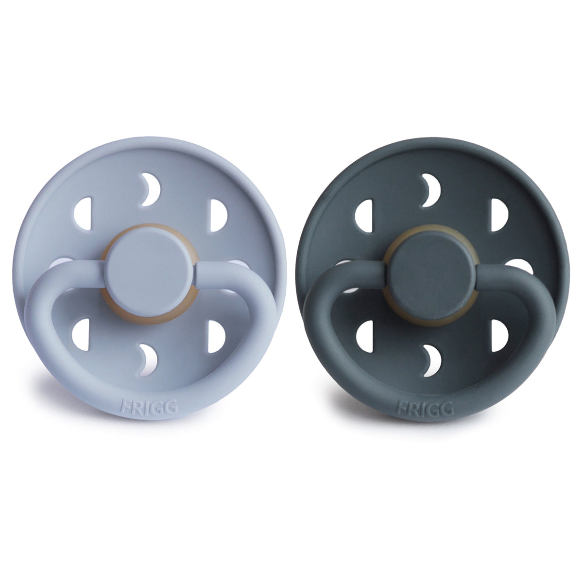 Natural Rubber Moon Pacifier, 2-Pack by Mushie