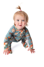 My First National Parks Adventure Double Zip Onesie | Wildlife Baby Outfit by Rayn’s Tiny Stitches