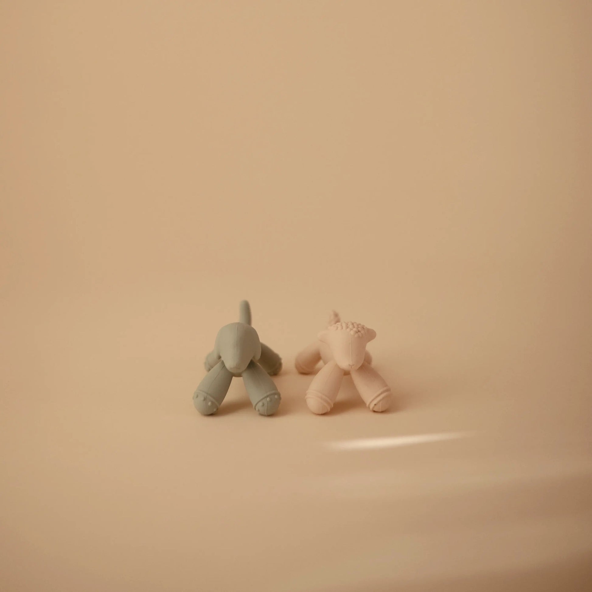 Dog Figurine Teether for Babies Non Toxic Food Grade Silicone Soothing Gums Mushie