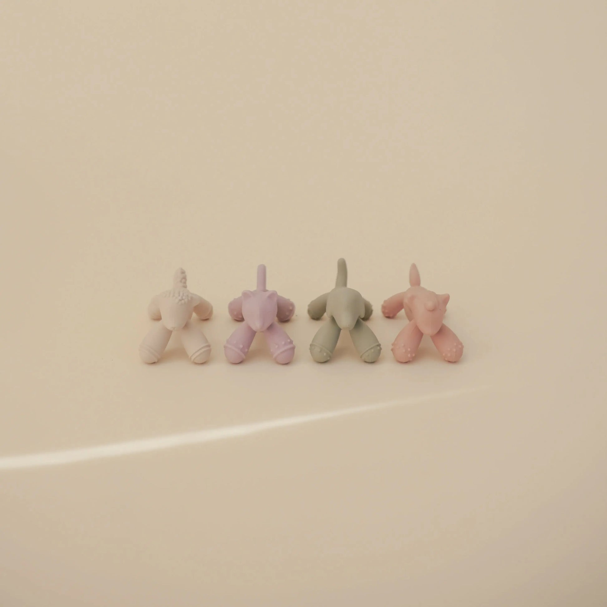 Cat Figurine Teether for Babies Non Toxic Silicone Soothing Gums Mushie