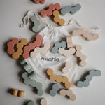 Mushie Wooden Balance Blocks for Creative Play and Fine Motor Skill Development - Toys & Games > Toys > Building Toys > Wooden Blocks Wooden Balance Blocks