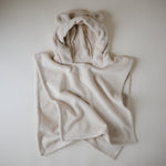 Organic Bear Poncho Towel by Mushie at Everetts Place