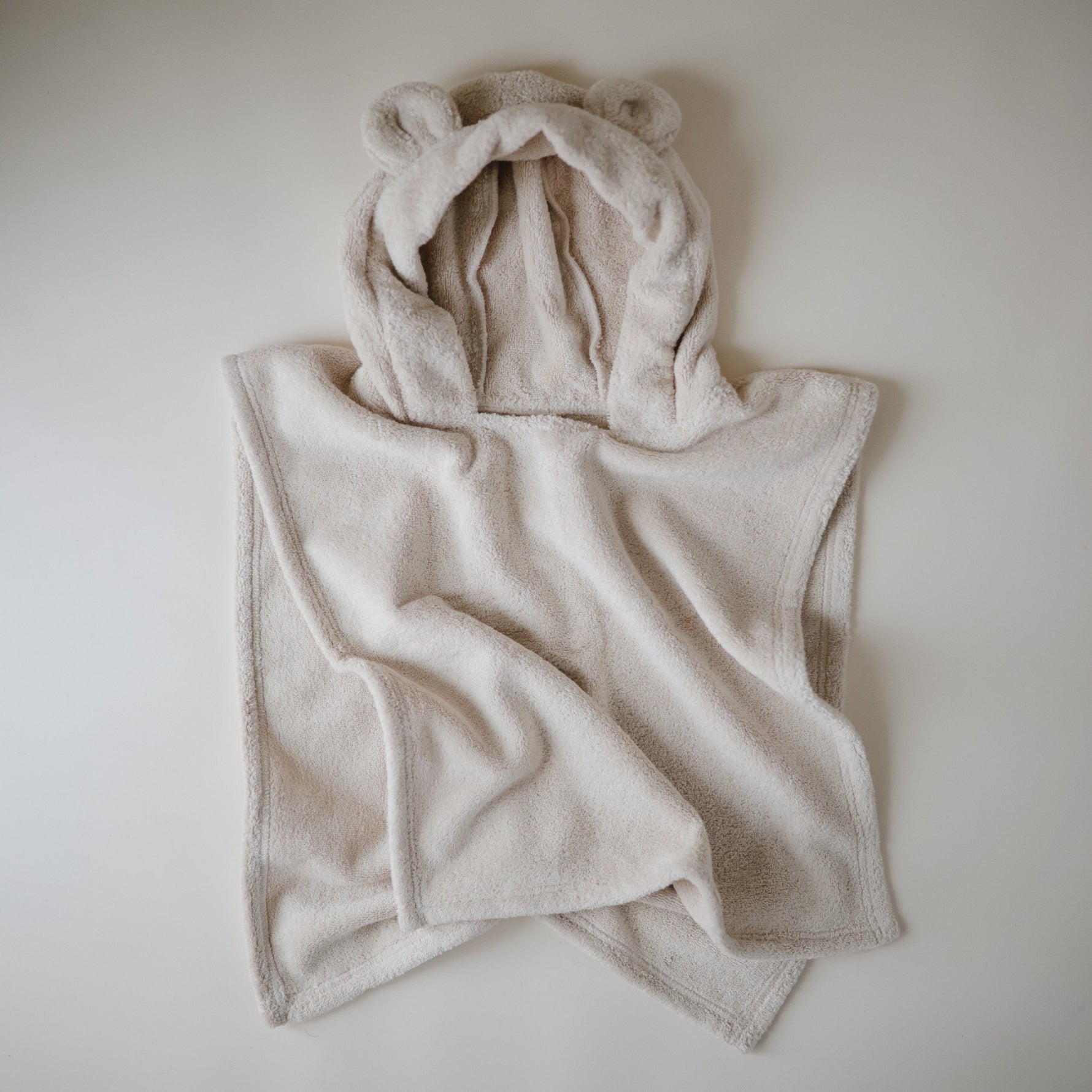 Organic Bear Poncho Towel by Mushie at Everetts Place