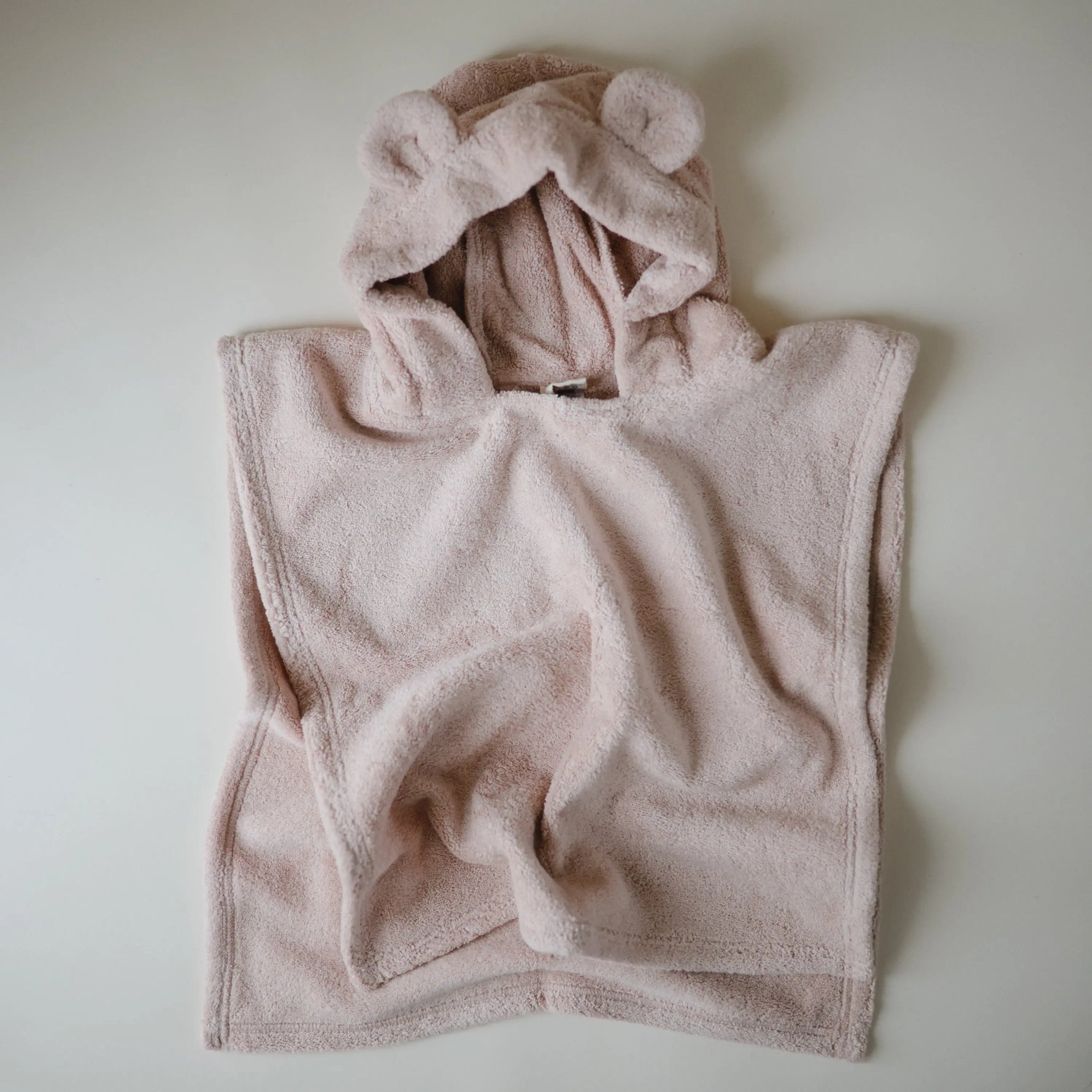 Mushie Bear Poncho Towel for Kids Made from 100 Percent Organic Cotton Soft and Absorbent Perfect for Bath Time and Swim Cozy Cuddles Machine Washable Toddler Friendly Design - Home & Garden > Linens & Bedding > Towels > Bath Towels & Washcloths Hooded Towel