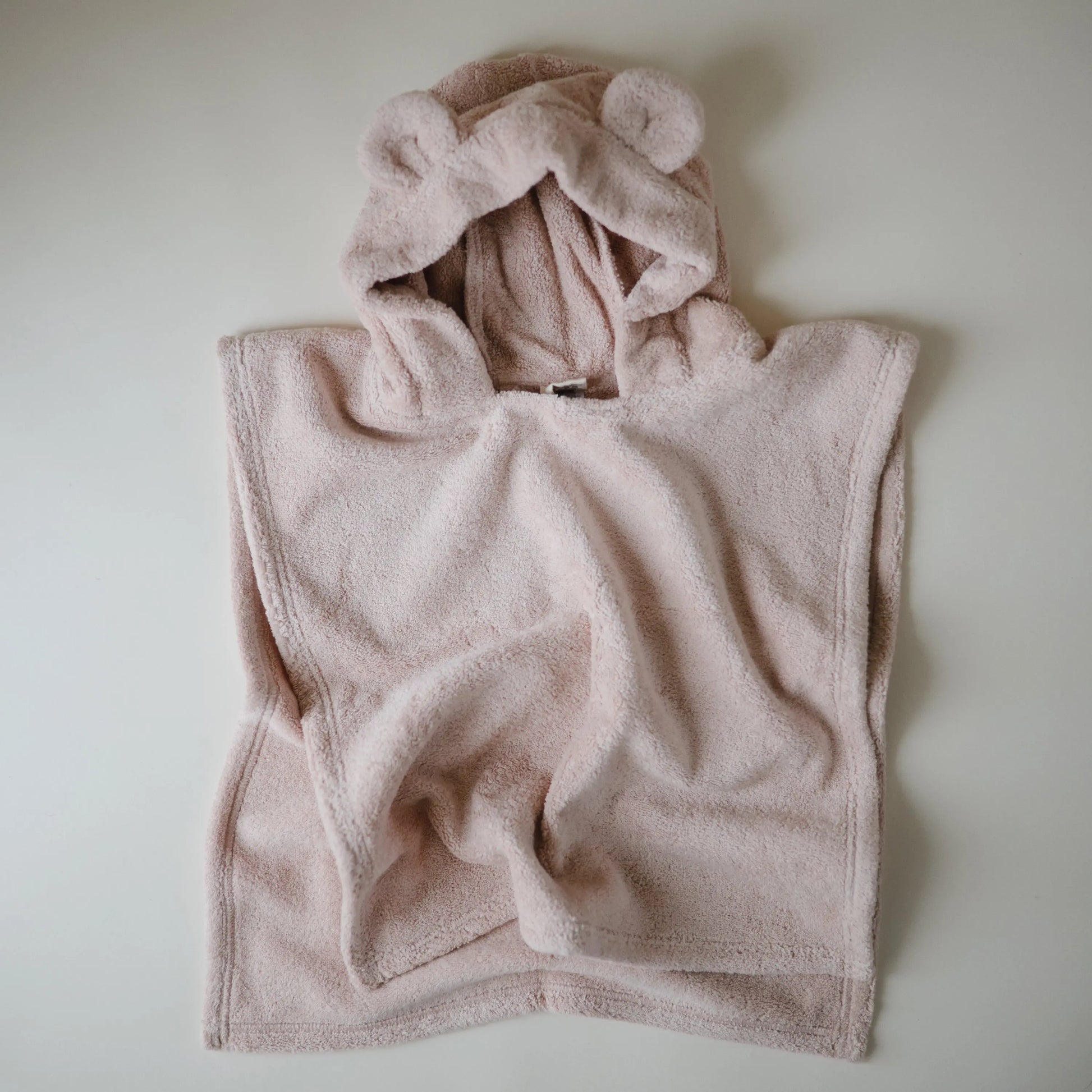 Bear Poncho Towel for Kids Made from 100 Percent Organic Cotton Soft and Absorbent Perfect for Bath Time and Swim Cozy Cuddles Machine Washable Toddler Friendly Design Mushie