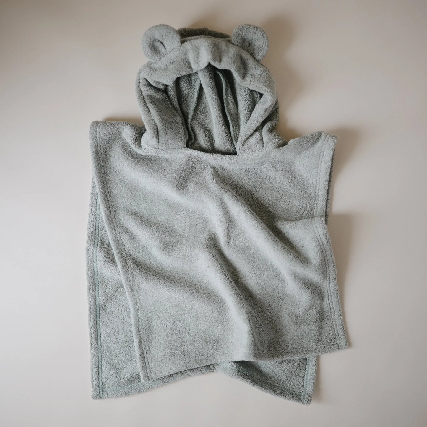 Bear Poncho Towel for Kids Made from 100 Percent Organic Cotton Soft and Absorbent Perfect for Bath Time and Swim Cozy Cuddles Machine Washable Toddler Friendly Design Mushie