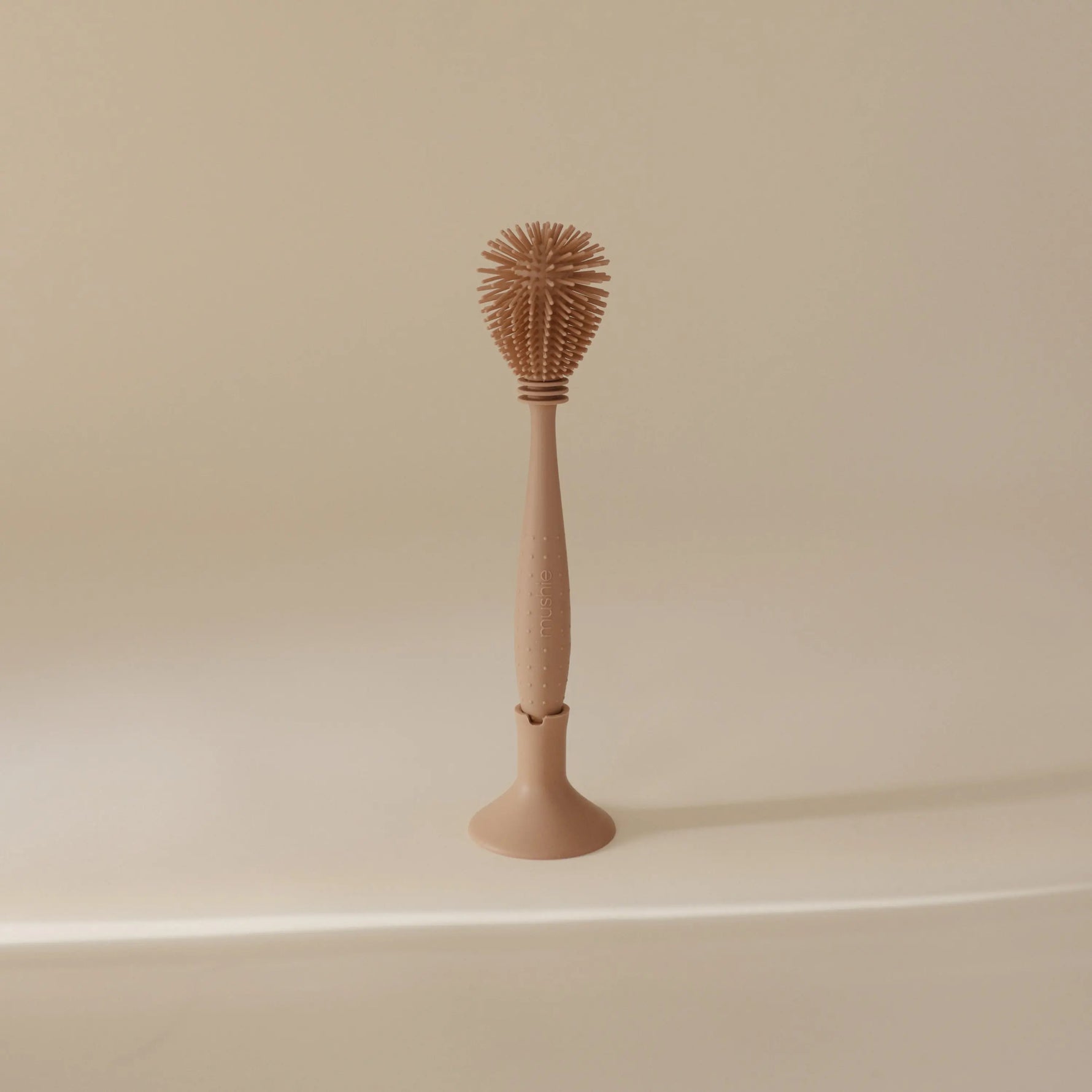 Mushie Silicone Baby Bottle Brush Double Sided 2 in 1 Cleaning Tool - Baby & Toddler > Nursing & Feeding > Baby Bottles Silicone Baby Bottle Brush