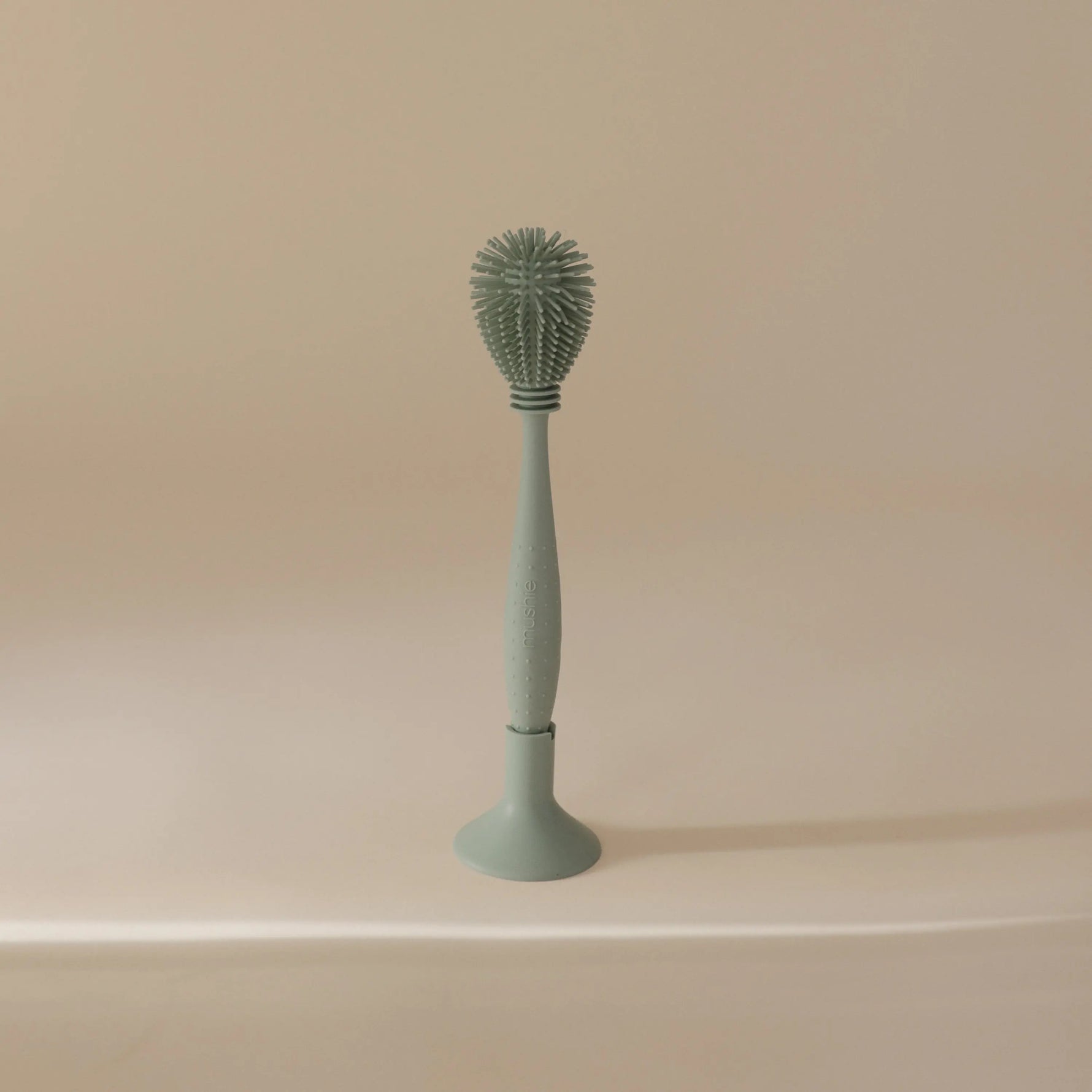 Mushie Silicone Baby Bottle Brush Double Sided 2 in 1 Cleaning Tool - Baby & Toddler > Nursing & Feeding > Baby Bottles Silicone Baby Bottle Brush