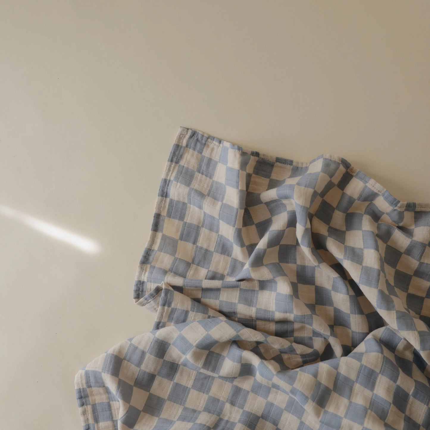 Organic Cotton Muslin Swaddle Blanket for Baby Cuddling and Nursing Mushie