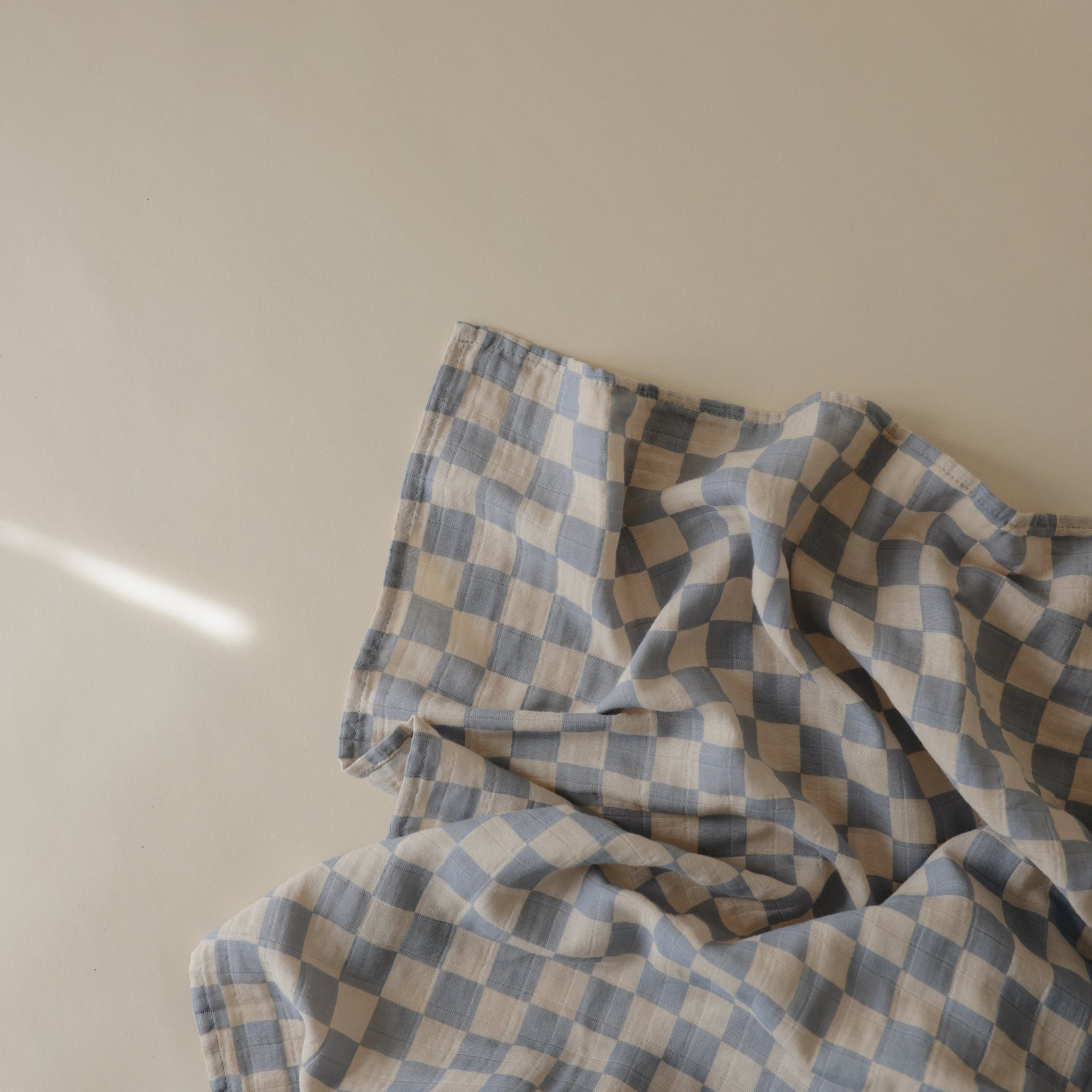 Mushie organic cotton muslin swaddle blanket for baby