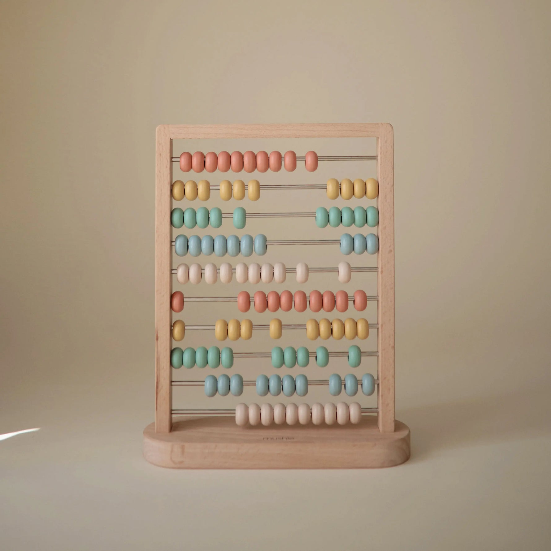 Mushie Wooden Abacus for Kids - Classic Educational Toy for Counting and Color Sorting in Nursery and Playroom - Toys & Games > Toys > Educational Toys > Toy Abacuses Wooden Abacus