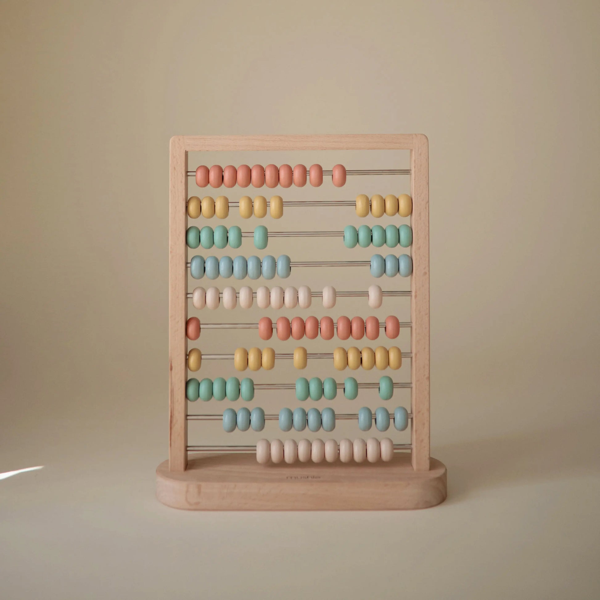 Wooden Abacus for Kids - Classic Educational Toy for Counting and Color Sorting in Nursery and Playroom Mushie