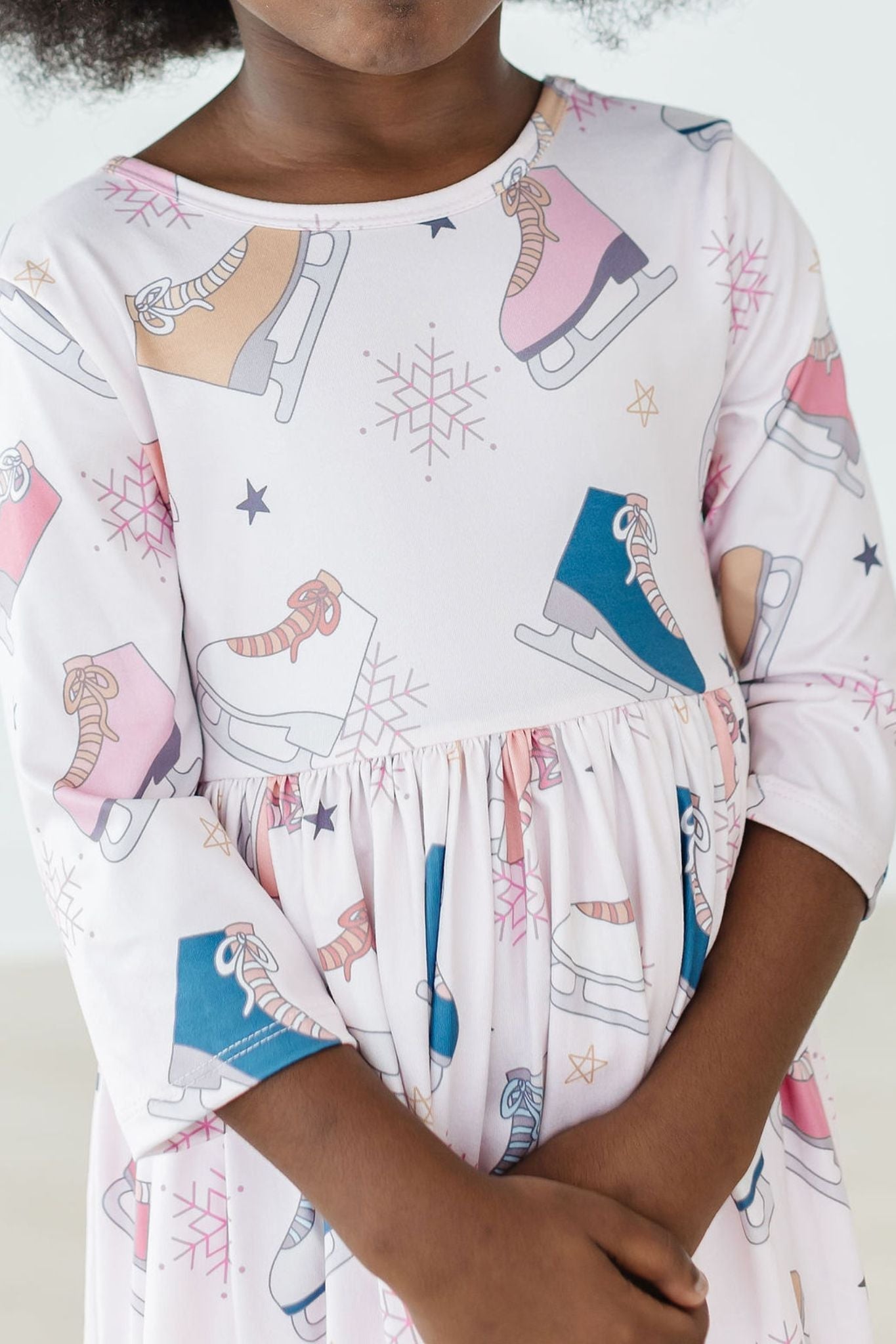 Mila & Rose ® Figure Skater Twirl Dress With Three Quarter Sleeves - Apparel & Accessories > Clothing > Dresses Twirl Dress 3/4