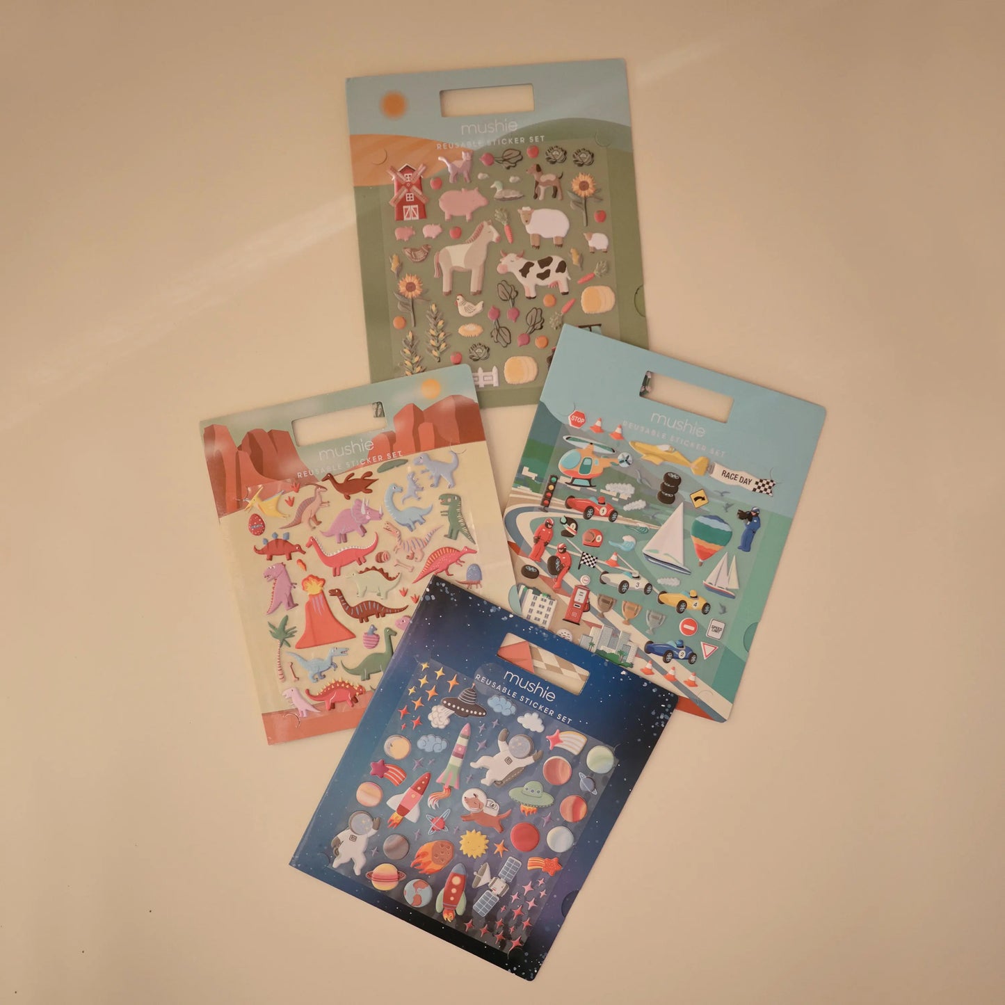 Reusable Farm Animal Sticker Set for Imaginative Storytelling and Pretend Play Mushie