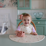 Silicone Baby Bib, Polka Dot Print by Mushie