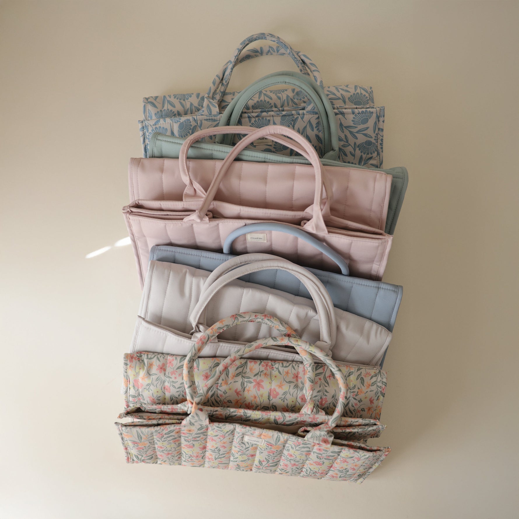 Versatile Quilted Diaper Caddy - Nursery Organizer by Mushie