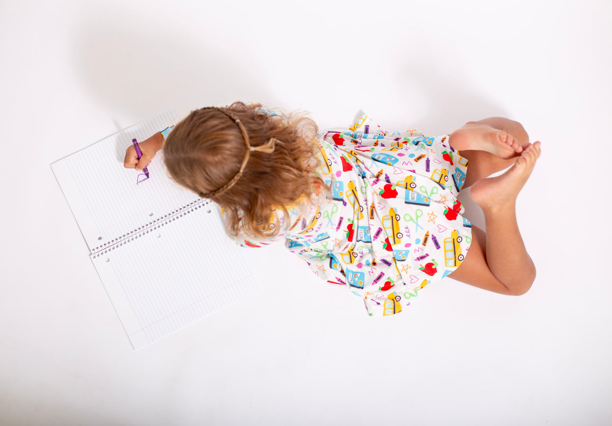 My First Day of School Twirl Dress | Girls Back to School by Rayn’s Tiny Stitches