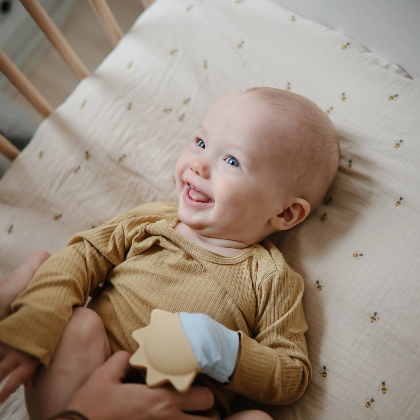 Extra Soft Muslin Crib Sheet for Baby 100% Cotton Breathable and Cozy Mushie