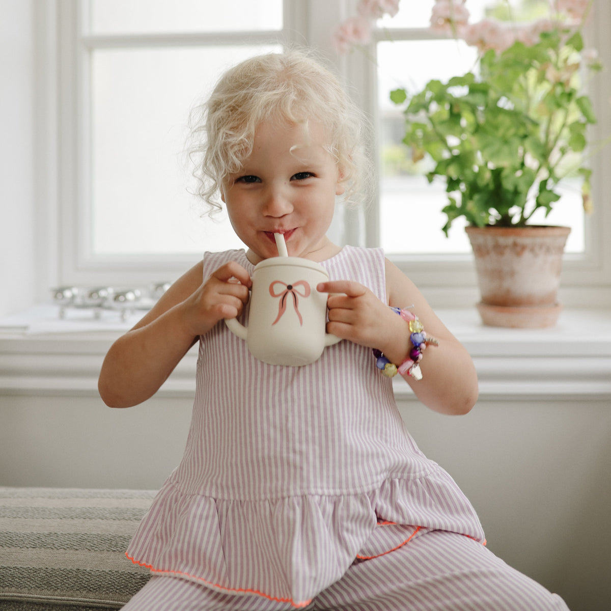 Silicone Training Cup + Straw by Mushie