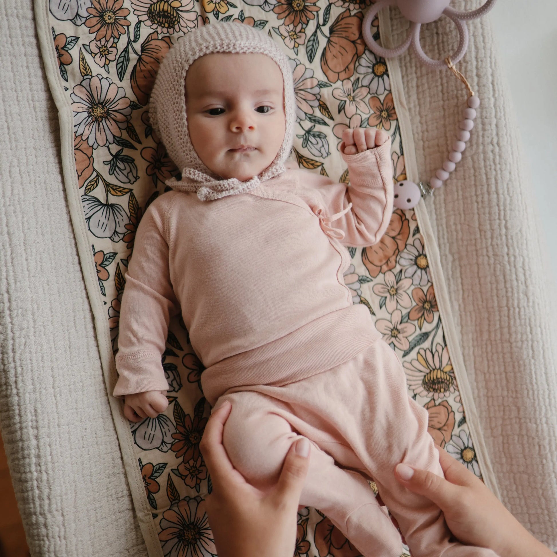 Mushie Organic Cotton Changing Pad Liners with Water Repellent Layer and Bamboo Blend Mushie