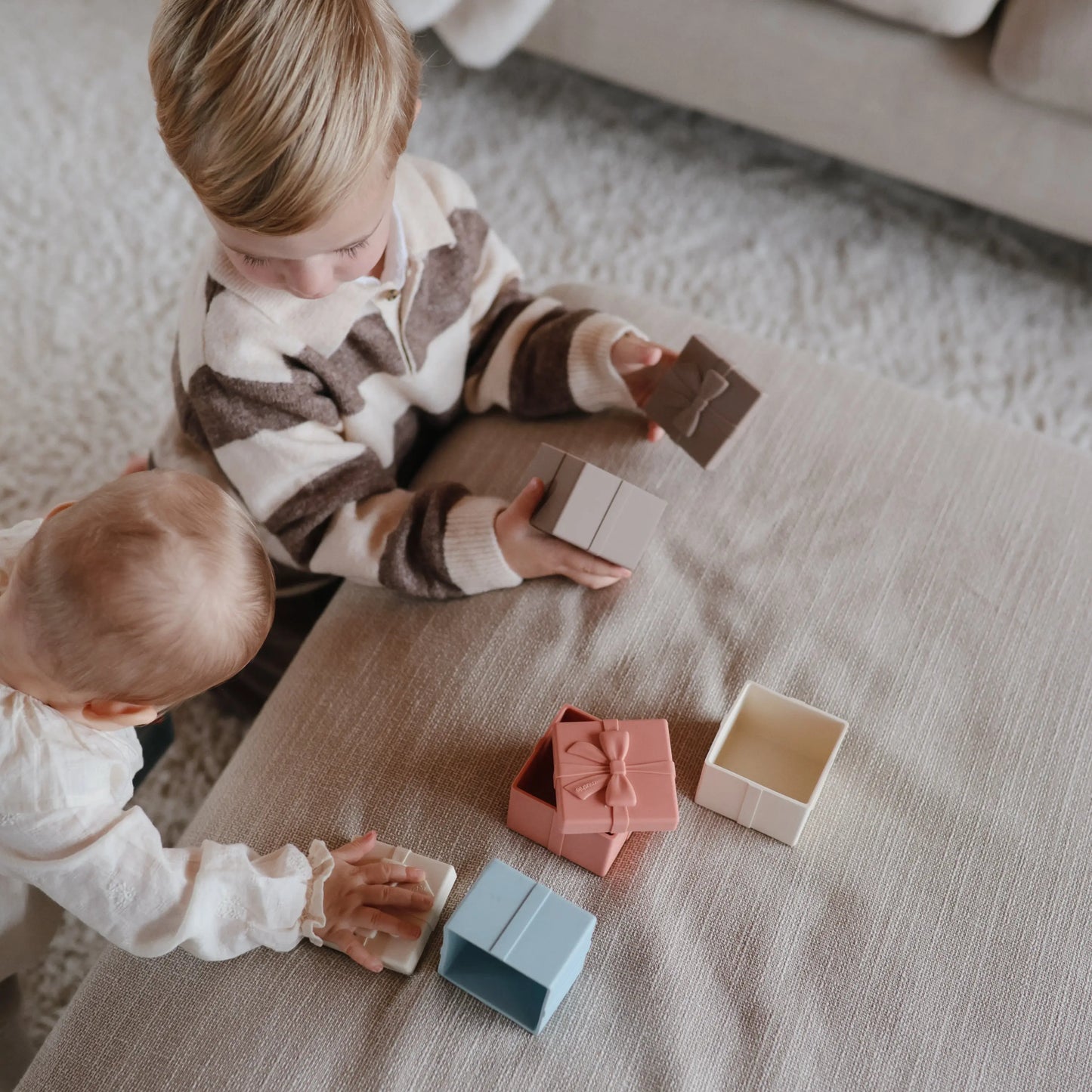 Mix And Match Present Toy Silicone Gift Box Set For Creative Play Mushie
