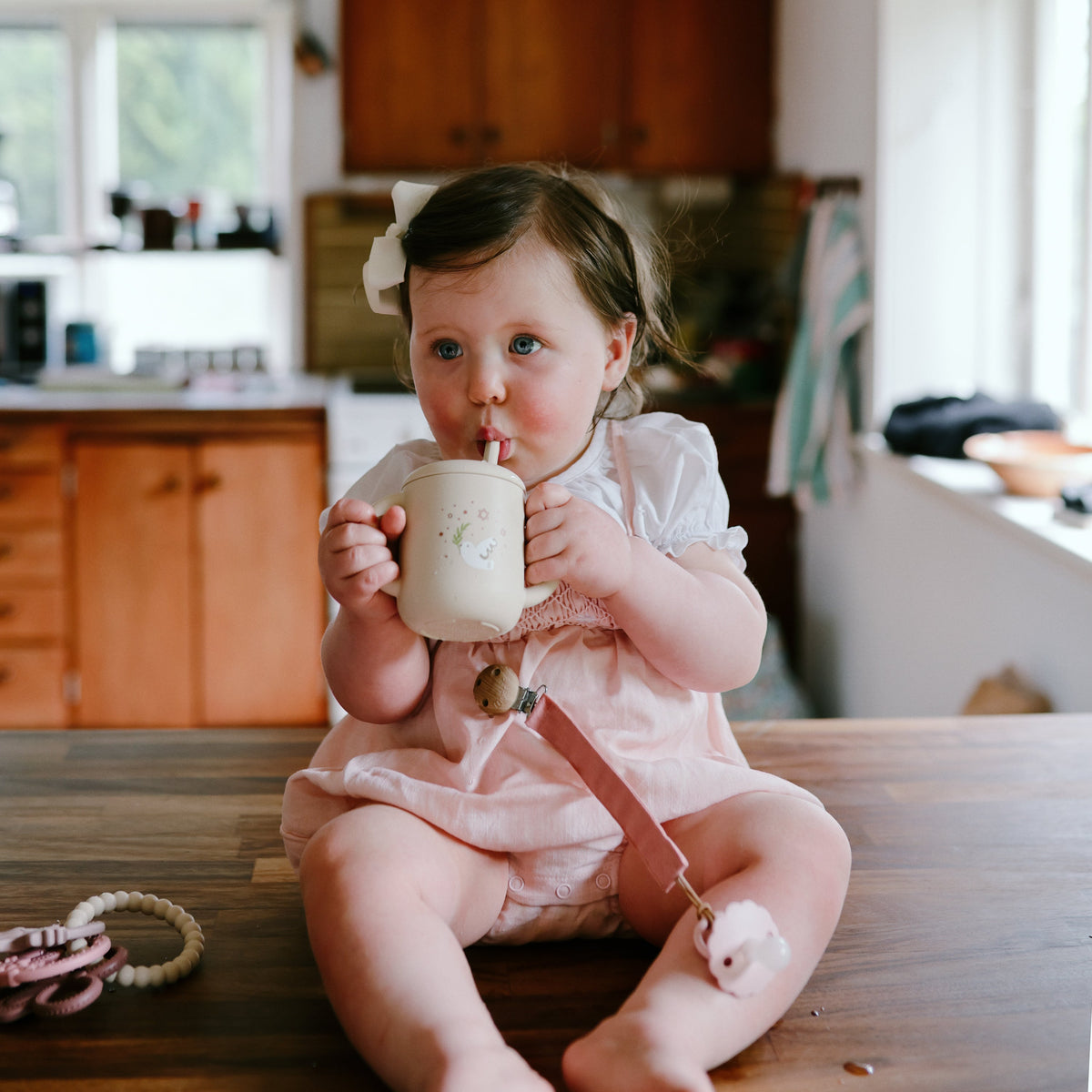Silicone Training Cup + Straw by Mushie