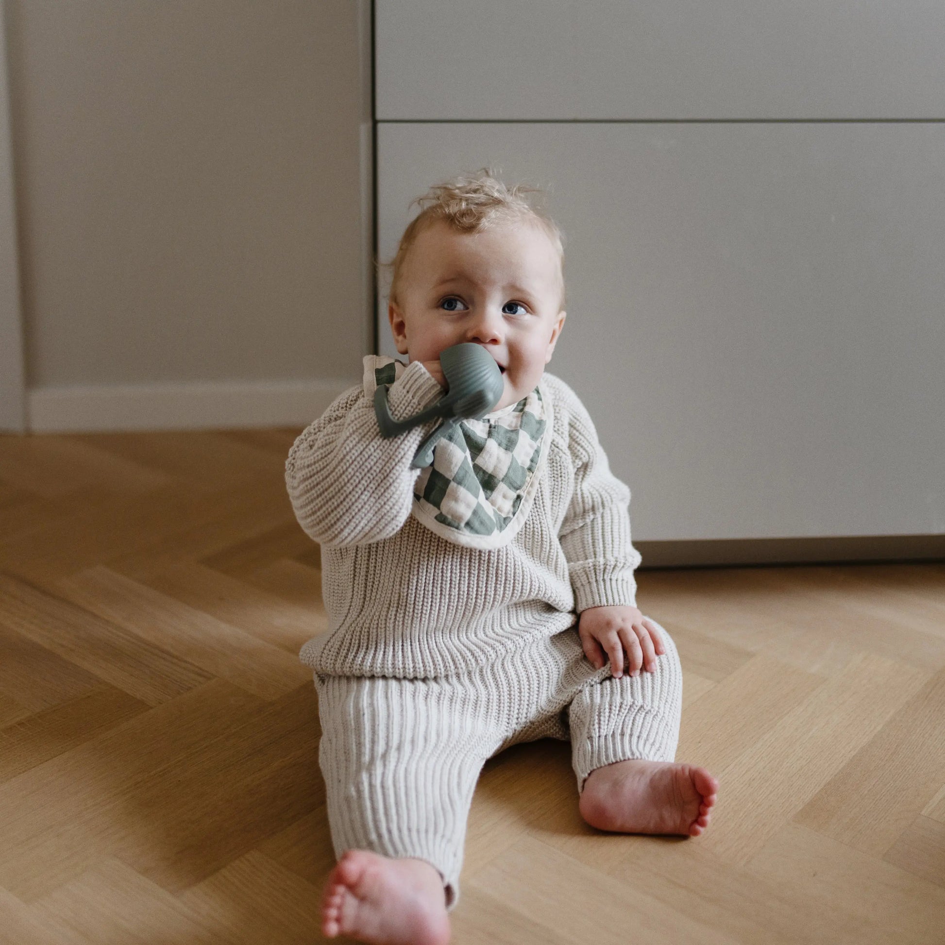 Organic Cotton Chunky Knit Sweater for Baby Mushie
