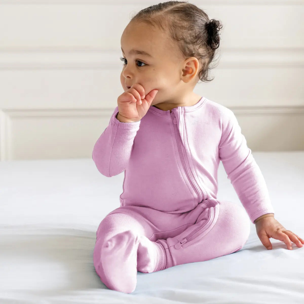 Baby Bamboo Pajamas with DreamCuffs.