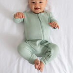 Dreamland Baby LuxeWeave Baby Bamboo Pajamas with DreamCuffs for Ultimate Sleep Comfort - Apparel & Accessories > Clothing > Sleepwear & Loungewear > Pajamas Pajamas