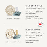 FRIGG Andersen Fairytale natural rubber pacifier 2-pack by Mushie.