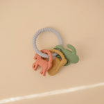 Mushie Western Teething Ring Made from Food Grade Silicone with Sensory Shapes and Textures - Baby & Toddler > Baby Health > Pacifiers & Teethers teether