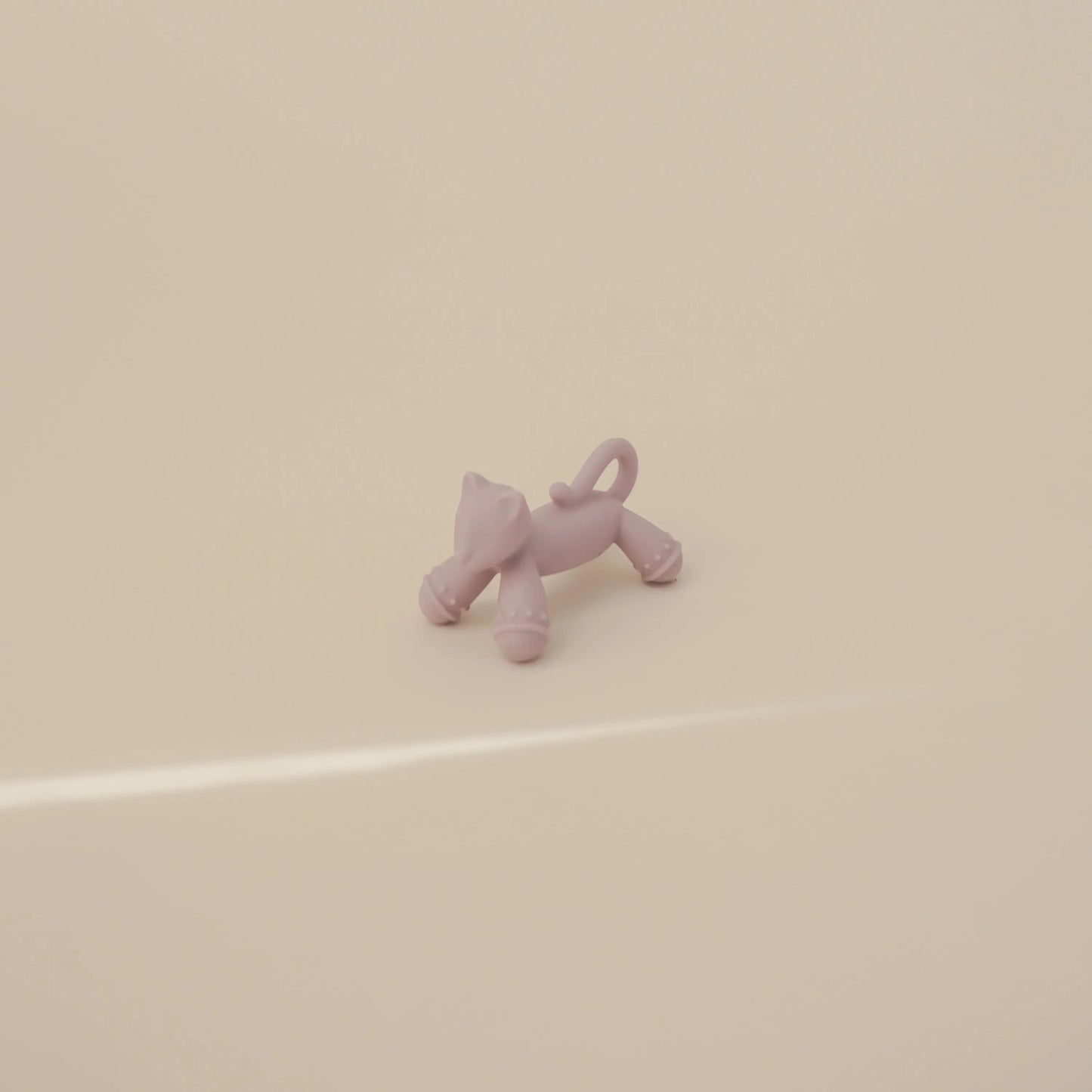 Cat Figurine Teether for Babies Non Toxic Silicone Soothing Gums Mushie