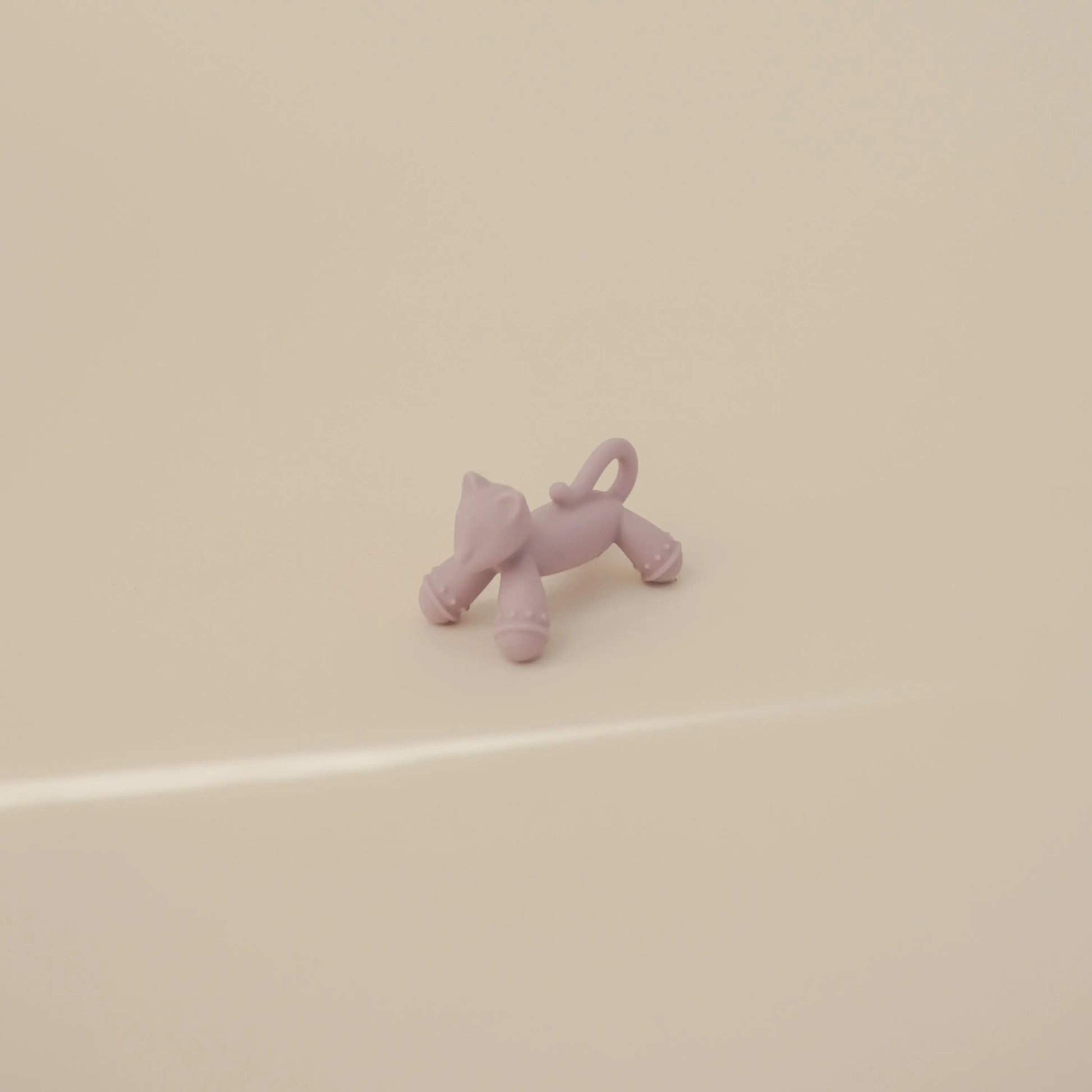 Cat Figurine Teether for Babies Non Toxic Silicone Soothing Gums Mushie