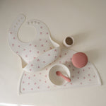 Mushie silicone placemat, non-toxic, non-slip, easy-clean for baby feeding.