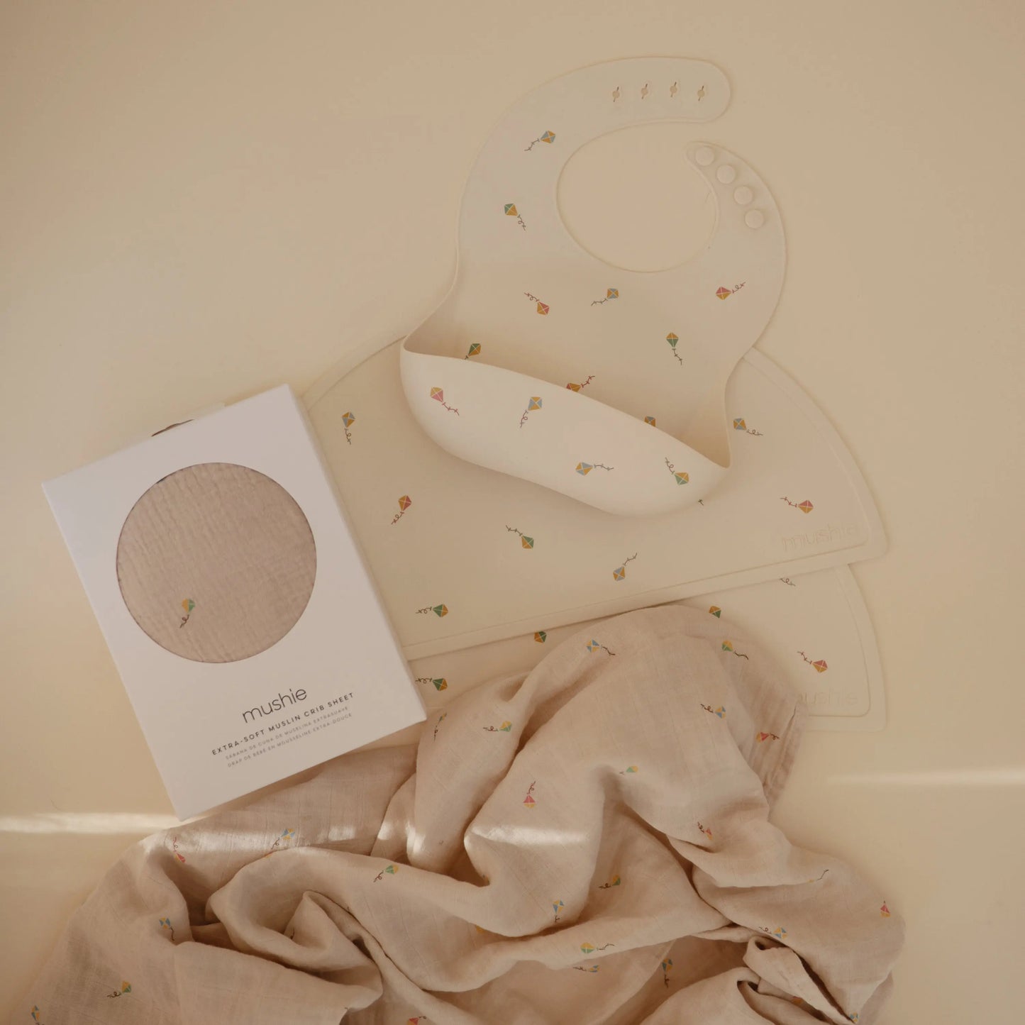 Extra Soft Muslin Crib Sheet for Baby 100% Cotton Breathable and Cozy Mushie